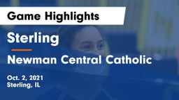 Sterling  vs Newman Central Catholic  Game Highlights - Oct. 2, 2021