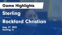 Sterling  vs Rockford Christian Game Highlights - Aug. 27, 2022