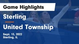 Sterling  vs United Township Game Highlights - Sept. 13, 2022