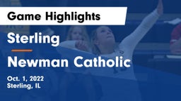 Sterling  vs Newman Catholic Game Highlights - Oct. 1, 2022