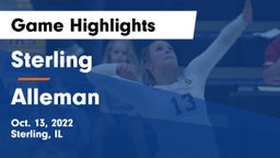 Sterling  vs Alleman  Game Highlights - Oct. 13, 2022