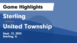 Sterling  vs United Township Game Highlights - Sept. 12, 2023