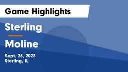 Sterling  vs Moline  Game Highlights - Sept. 26, 2023