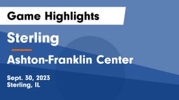Sterling  vs Ashton-Franklin Center  Game Highlights - Sept. 30, 2023