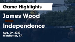 James Wood  vs Independence  Game Highlights - Aug. 29, 2022