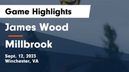 James Wood  vs Millbrook  Game Highlights - Sept. 12, 2023