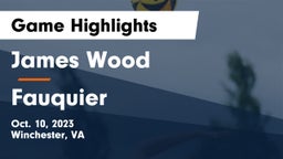 James Wood  vs Fauquier  Game Highlights - Oct. 10, 2023