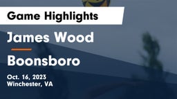 James Wood  vs Boonsboro  Game Highlights - Oct. 16, 2023
