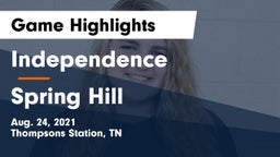 Independence  vs Spring Hill Game Highlights - Aug. 24, 2021