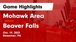 Mohawk Area  vs Beaver Falls  Game Highlights - Oct. 19, 2023