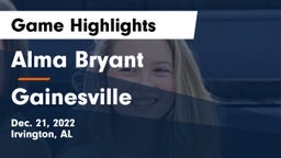 Alma Bryant  vs Gainesville  Game Highlights - Dec. 21, 2022