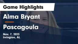Alma Bryant  vs Pascagoula  Game Highlights - Nov. 7, 2023