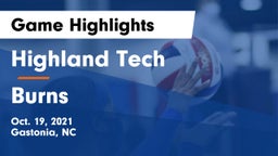 Highland Tech  vs Burns  Game Highlights - Oct. 19, 2021