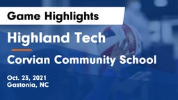 Highland Tech  vs Corvian Community School Game Highlights - Oct. 23, 2021