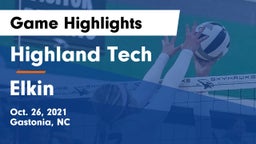 Highland Tech  vs Elkin  Game Highlights - Oct. 26, 2021