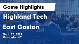 Highland Tech  vs East Gaston  Game Highlights - Sept. 20, 2022