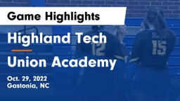 Highland Tech  vs Union Academy  Game Highlights - Oct. 29, 2022