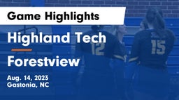 Highland Tech  vs Forestview  Game Highlights - Aug. 14, 2023