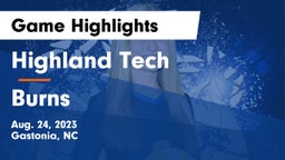 Highland Tech  vs Burns  Game Highlights - Aug. 24, 2023