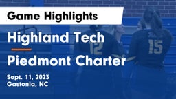 Highland Tech  vs Piedmont Charter Game Highlights - Sept. 11, 2023