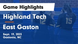 Highland Tech  vs East Gaston Game Highlights - Sept. 19, 2023