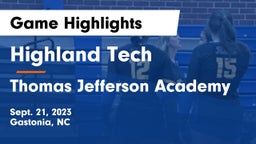 Highland Tech  vs Thomas Jefferson Academy  Game Highlights - Sept. 21, 2023