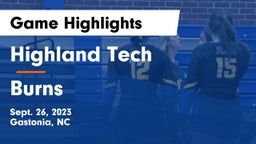 Highland Tech  vs Burns  Game Highlights - Sept. 26, 2023