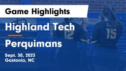 Highland Tech  vs Perquimans  Game Highlights - Sept. 30, 2023