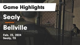 Sealy  vs Bellville  Game Highlights - Feb. 23, 2024