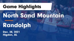 North Sand Mountain  vs Randolph Game Highlights - Dec. 28, 2021