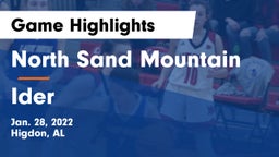 North Sand Mountain  vs Ider Game Highlights - Jan. 28, 2022