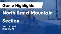 North Sand Mountain  vs Section  Game Highlights - Jan. 16, 2023