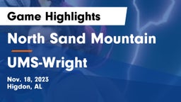 North Sand Mountain  vs UMS-Wright  Game Highlights - Nov. 18, 2023