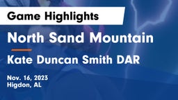 North Sand Mountain  vs Kate Duncan Smith DAR  Game Highlights - Nov. 16, 2023