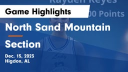 North Sand Mountain  vs Section  Game Highlights - Dec. 15, 2023