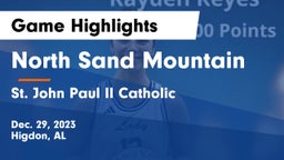 North Sand Mountain  vs St. John Paul II Catholic  Game Highlights - Dec. 29, 2023