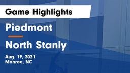 Piedmont  vs North Stanly  Game Highlights - Aug. 19, 2021