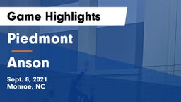 Piedmont  vs Anson  Game Highlights - Sept. 8, 2021