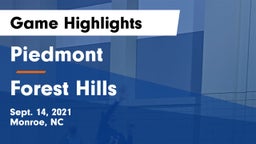 Piedmont  vs Forest Hills  Game Highlights - Sept. 14, 2021