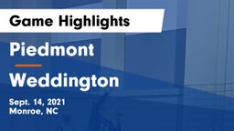 Piedmont  vs Weddington  Game Highlights - Sept. 14, 2021
