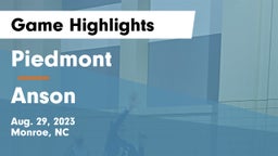 Piedmont  vs Anson  Game Highlights - Aug. 29, 2023