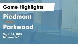 Piedmont  vs Parkwood  Game Highlights - Sept. 14, 2023