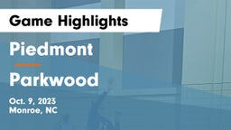 Piedmont  vs Parkwood  Game Highlights - Oct. 9, 2023