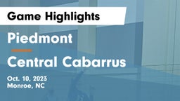 Piedmont  vs Central Cabarrus  Game Highlights - Oct. 10, 2023