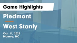 Piedmont  vs West Stanly  Game Highlights - Oct. 11, 2023