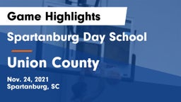 Spartanburg Day School vs Union County  Game Highlights - Nov. 24, 2021