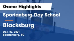 Spartanburg Day School vs Blacksburg  Game Highlights - Dec. 22, 2021