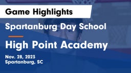 Spartanburg Day School vs High Point Academy Game Highlights - Nov. 28, 2023