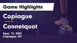 Copiague  vs Connetquot  Game Highlights - Sept. 13, 2023