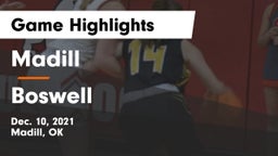 Madill  vs Boswell Game Highlights - Dec. 10, 2021